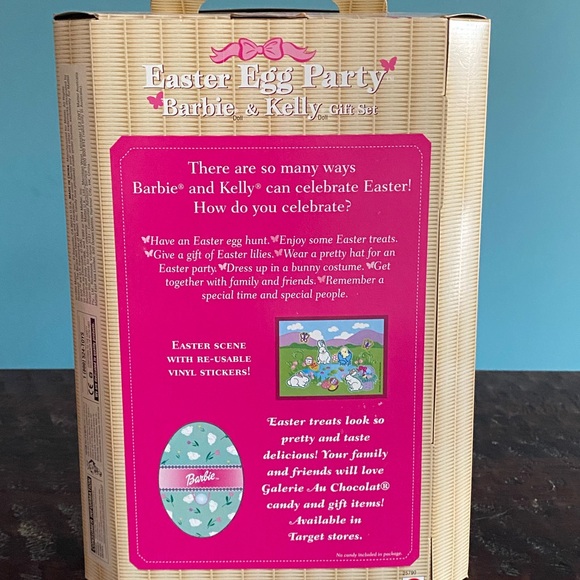 Sold! Vintage Easter Egg Party Barbie and Kelly Doll Gift Set 1999 Mattel NRFB - Picture 2 of 7